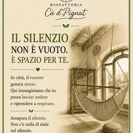 Bio Fattoria Ca D'pignat Frühstückspension
